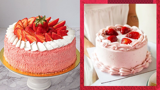 pink strawberry cakes