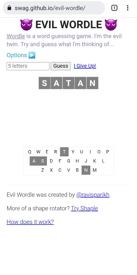 evil wordle