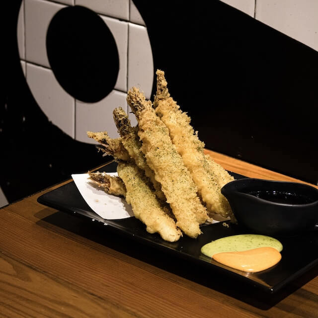 ooma, ebi tempura