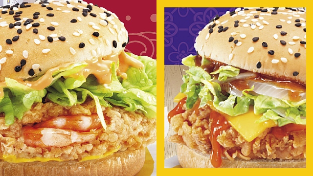 McDonald's flavors of asia, ebi burger, k-chicken burger