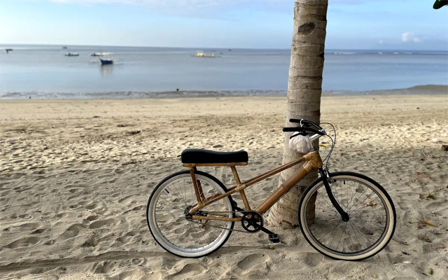 biking at Ligtasin Cove