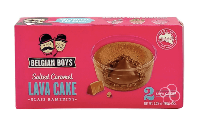 Belgian Boys Salted Caramel Lava Cake, landers
