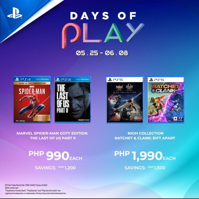 DataBlitz PS4 and PS5 Sale