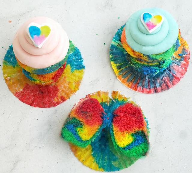 pride month, cupcakes by sonja rainbow cupcakes