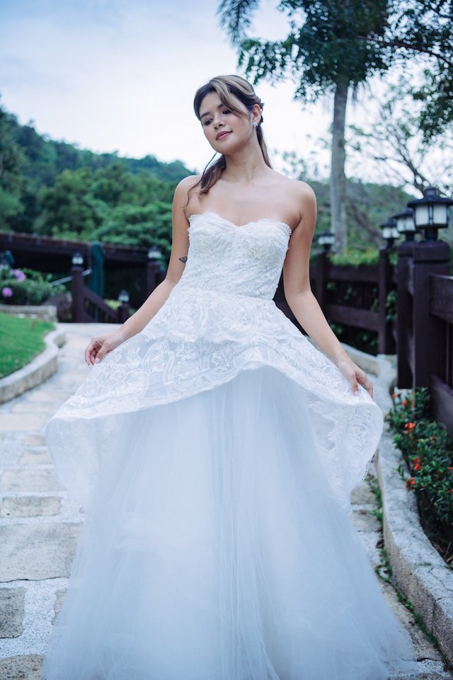 Wedding gown ensembles from renowned local and international designers through The Bridefolio.