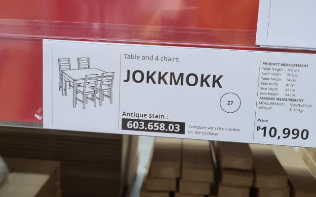 Jokkmokk table set IKEA Philippines