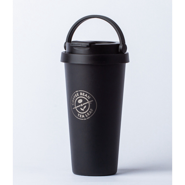 Matte Black Tumblr with Handle by The Coffee Bean and Tea Leaf