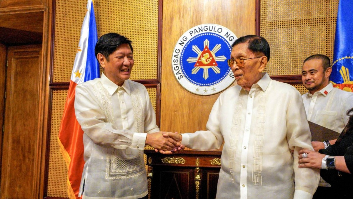 LOOK: Enrile Assumes Office in Marcos Jr. Cabinet