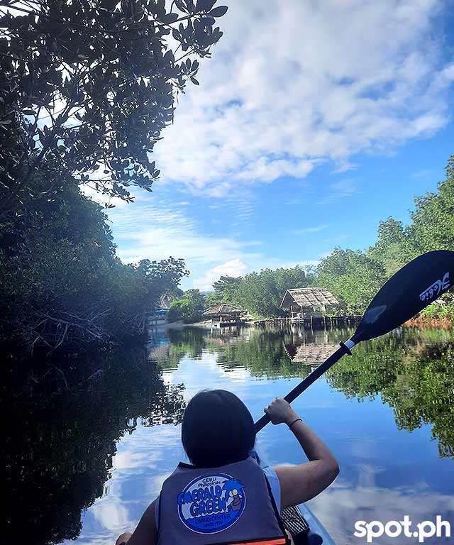 kayaking at bluewater sumilon island resort
