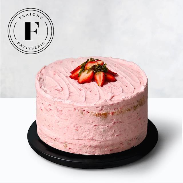 Strawberry Cream Cake from  Fraiche Patisserie