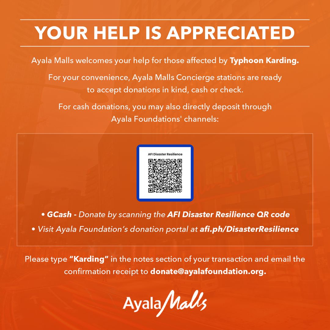 Ayala Malls Karding donation