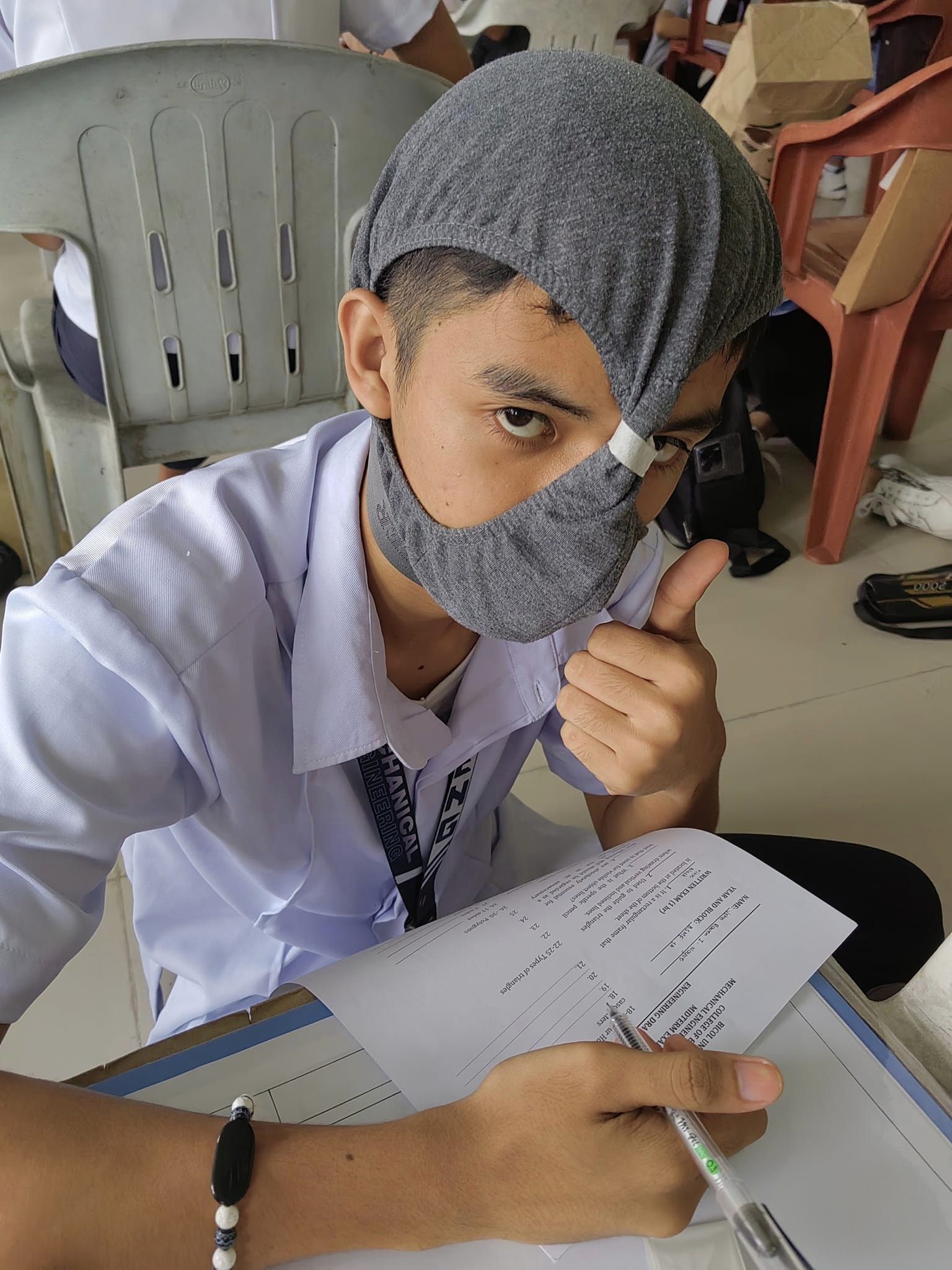 VIRAL: Anti-Cheating Hats in Bicol University