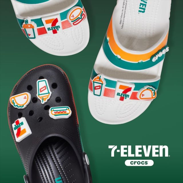 7-eleven crocs pair