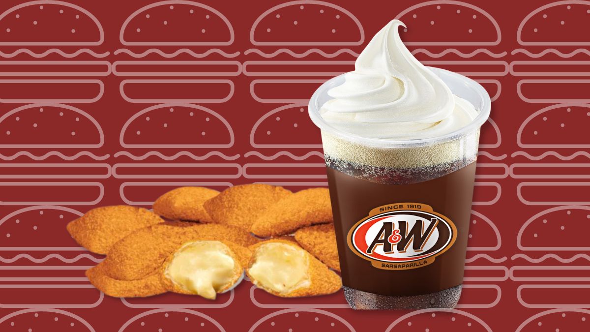 Burger King Cheese Bite and Rootbeer Float
