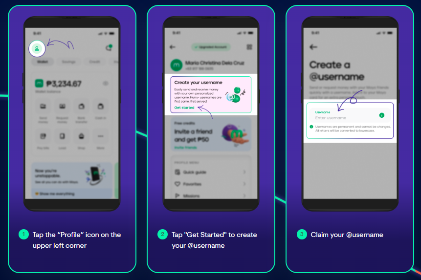 Maya Allows Personalized Usernames for Money Transfers