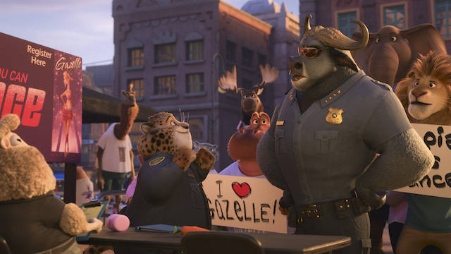 zootopia+ clawhauser and chief bogo so you think you can prance