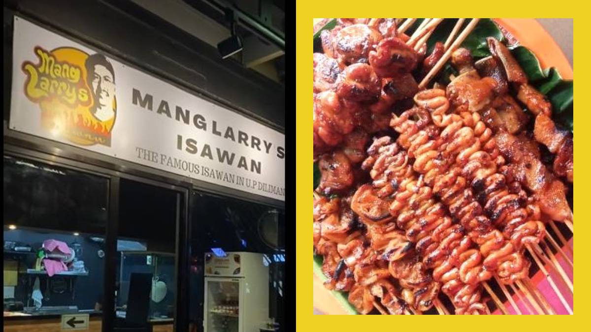 Mang Larry's UST and Isaw on a plate