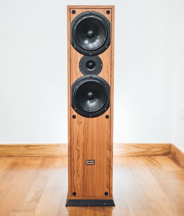 wooden speakers