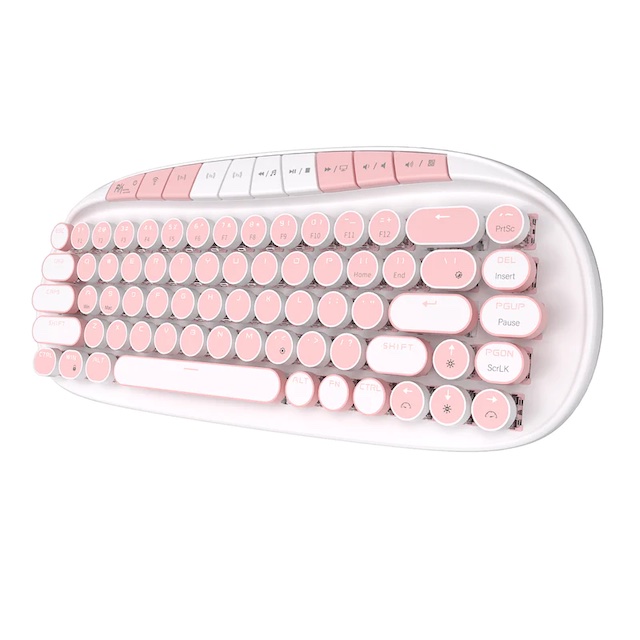 keyboard retro pink