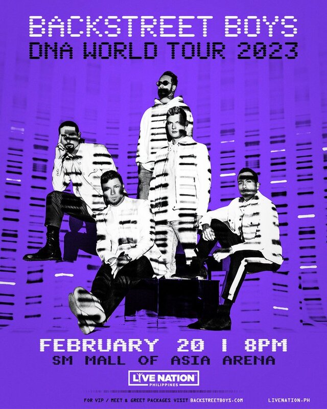 Concert poster: Backstreet Boys live in Manila