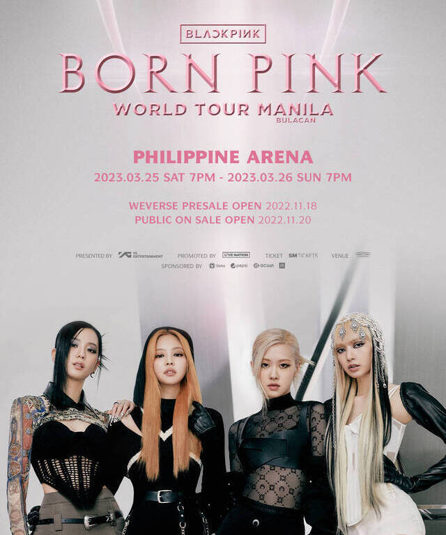Concert poster: BLACPINK live in Manila