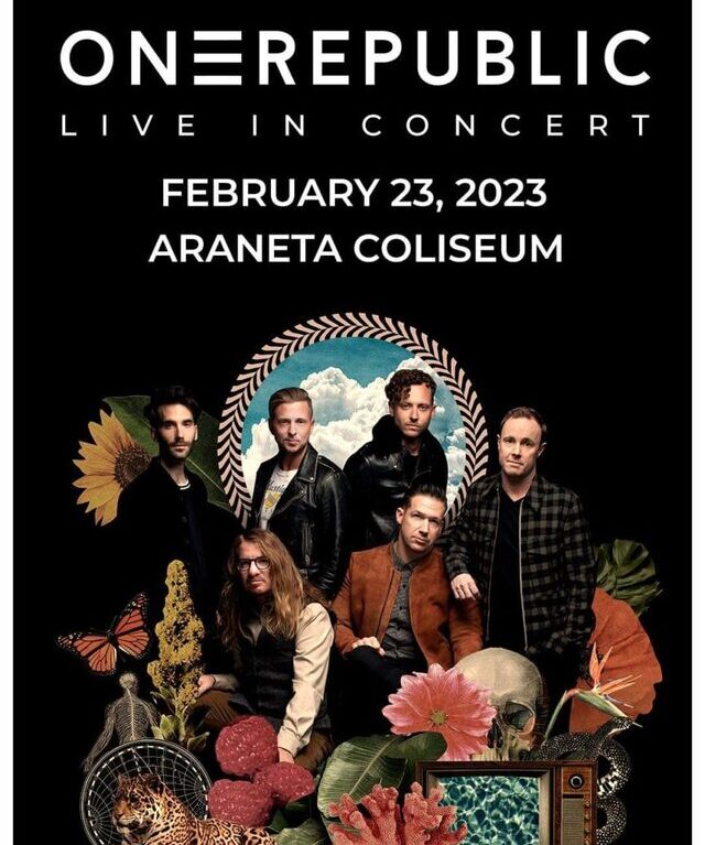 Concert poster: OneRepublic live in Manila