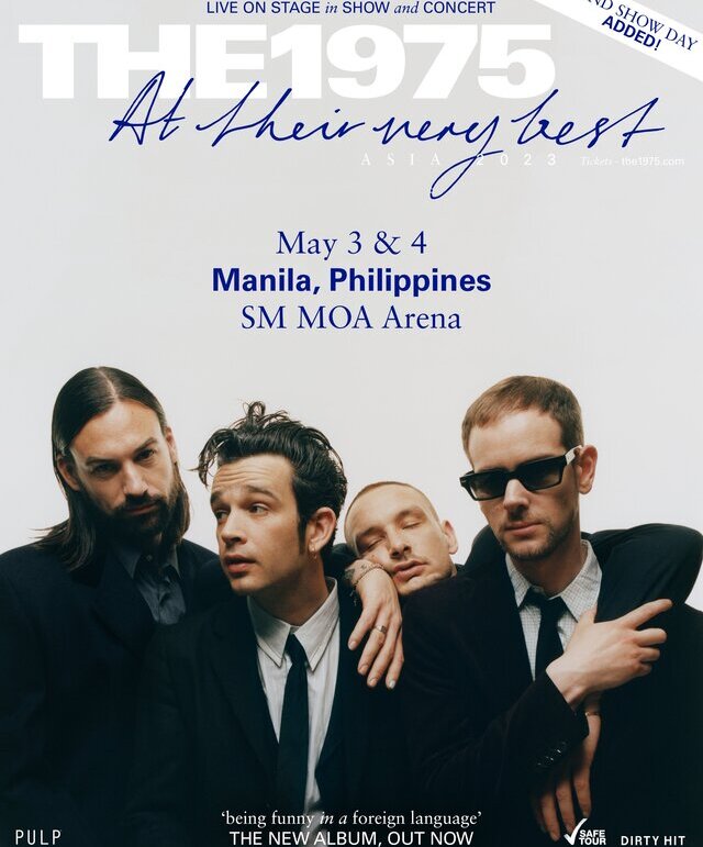 Concert poster: The 1975 live in Manila
