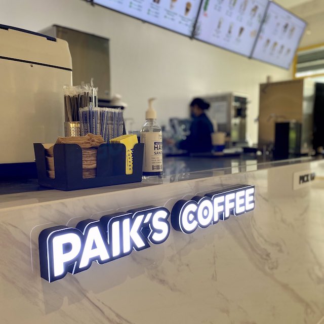 paik's coffee, stall