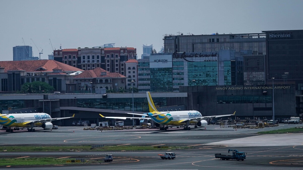 naia terminal 3 with cebu pacific planes in foreground