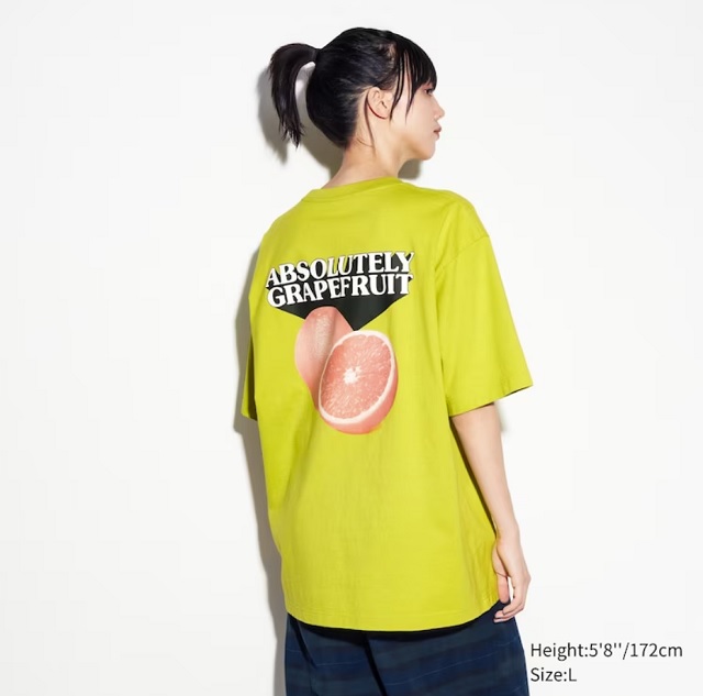 uniqlo UT skater collection absolutely grapefruit