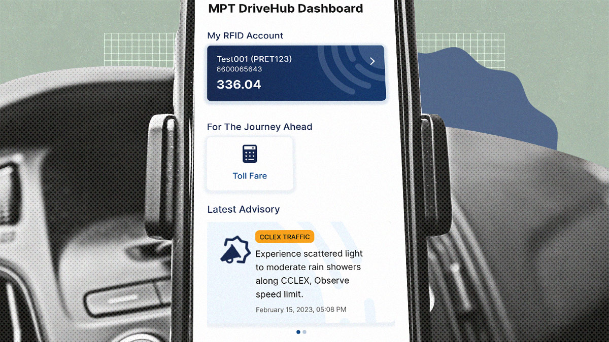 mpt drivehub screenshot of dashboard showing balance