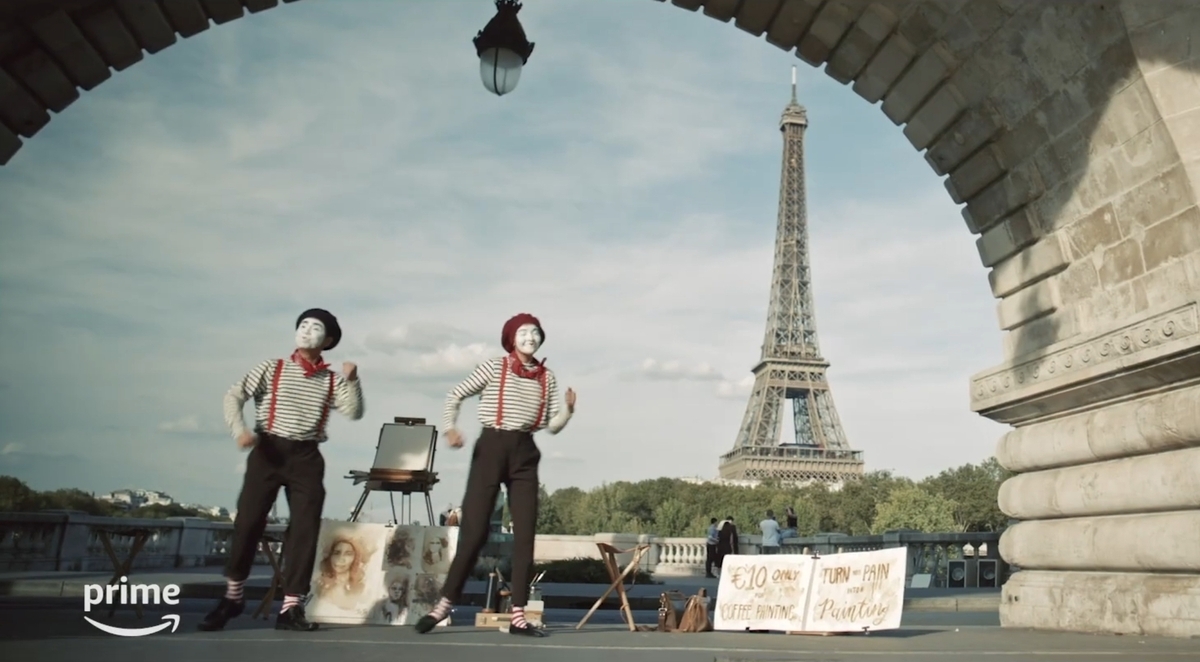 walang kaparis movie still empoy and alessandri in mime outfit with eiffel tower in background