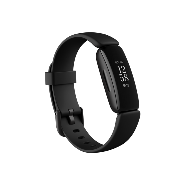 Fitbit Inspire 2 Fitness Tracker in black on a white background