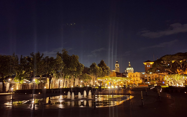 Fort Santiago Park at Night