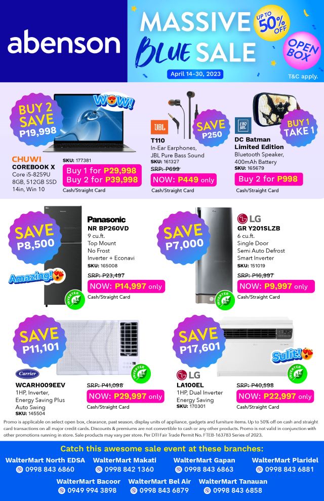 Abenson appliances online promo 2020