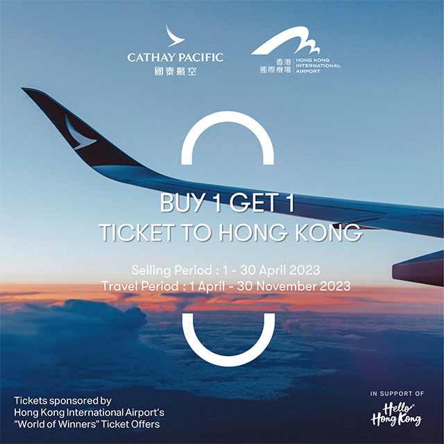 How to Avail Cathay Pacific Buy One Get One Hong Kong Ticket