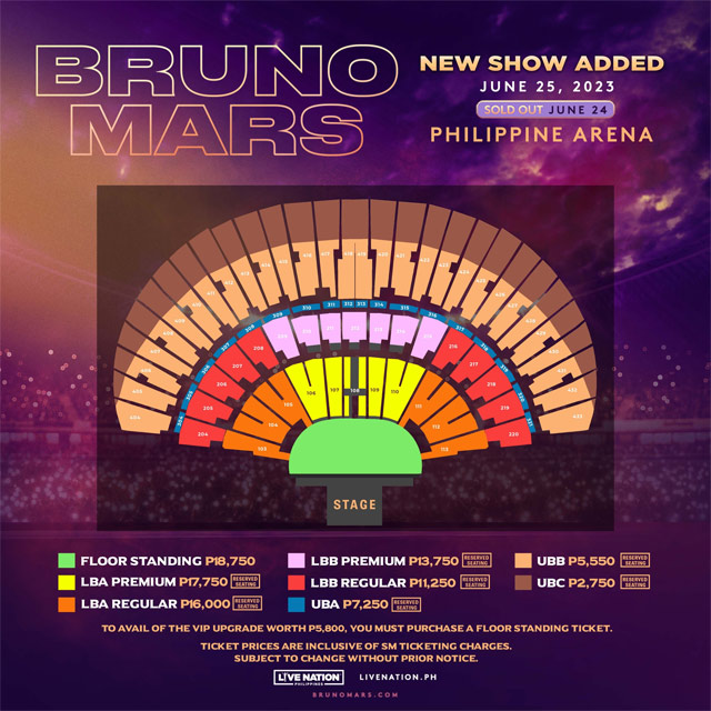 Bruno Mars in Manila Adds New Show with UnionBank PreSale