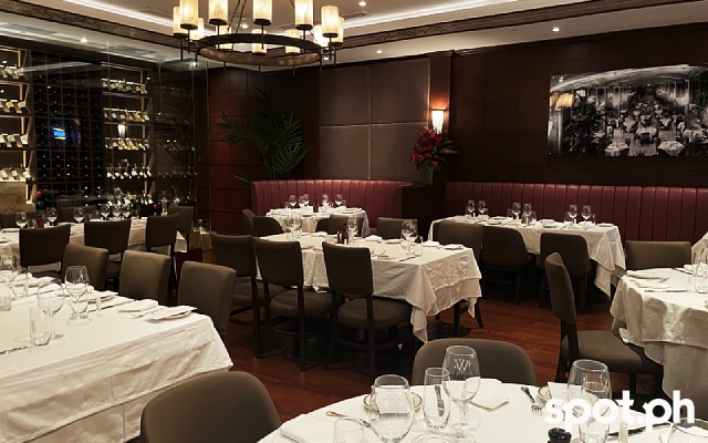 wolfgang's steakhouse, city of dreams, interiors
