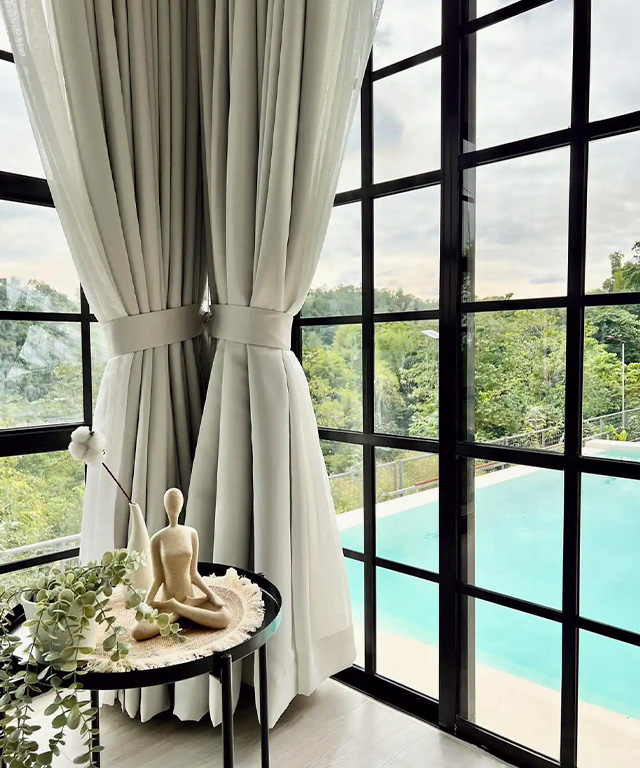 The Peak Villa Bamban Window to Pool