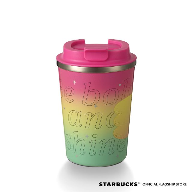 starbucks mug shining pastel collection cup red yellow green