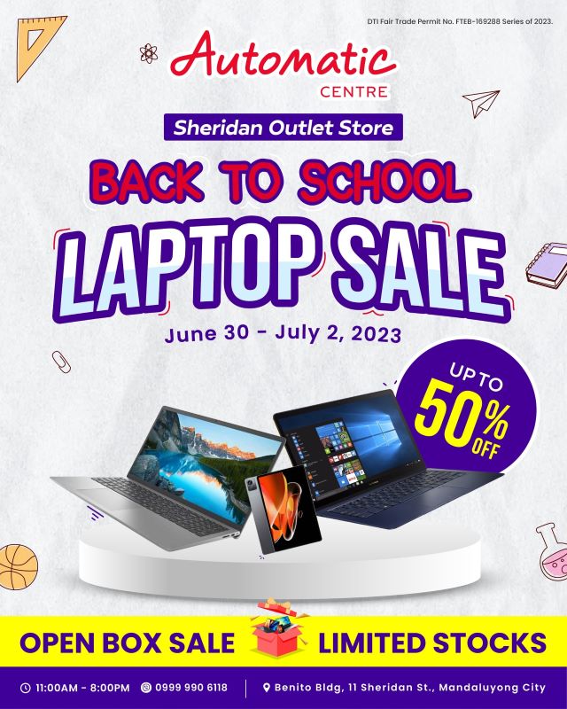 Automatic Centre Outlet Store BacktoSchool Sale June 2023