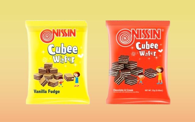 bags of cubee wafer snacks