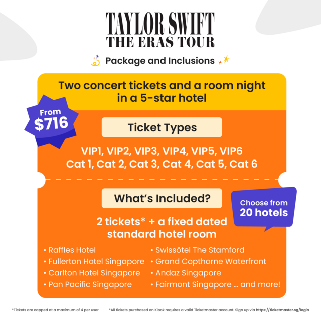 How to Buy The Eras Tour Tickets in Klook Singapore