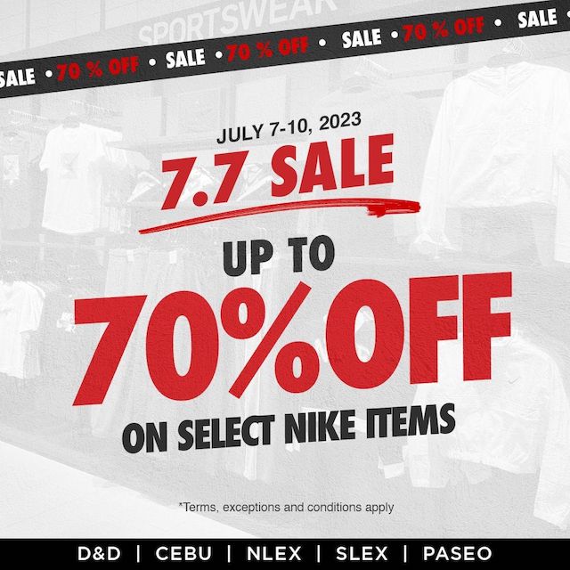 Nike Factory Store 7.7 Sale at Up to 70% Off