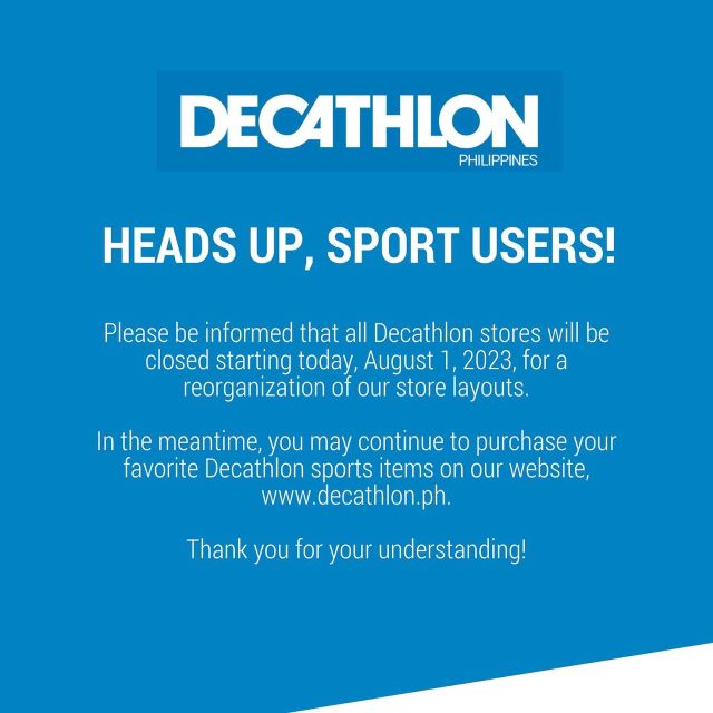 Sporting Goods Store Decathlon Physical Stores Temporary Closure