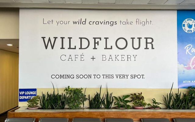 wildlfour cafe + bakery sign in naia
