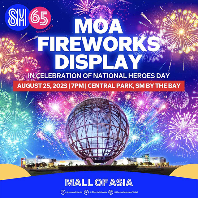 SM Mall of Asia Fireworks Display for One Day Only