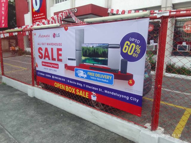 Automatic Center Sheridan in Mandaluyong All Out Warehouse Sale