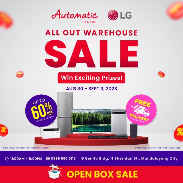 Automatic Center Sheridan in Mandaluyong All Out Warehouse Sale