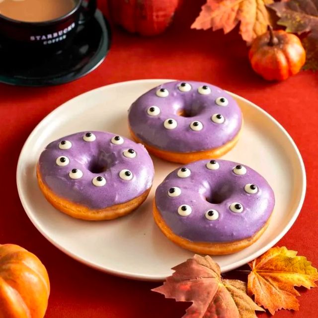 halloween doughnuts by starbucks